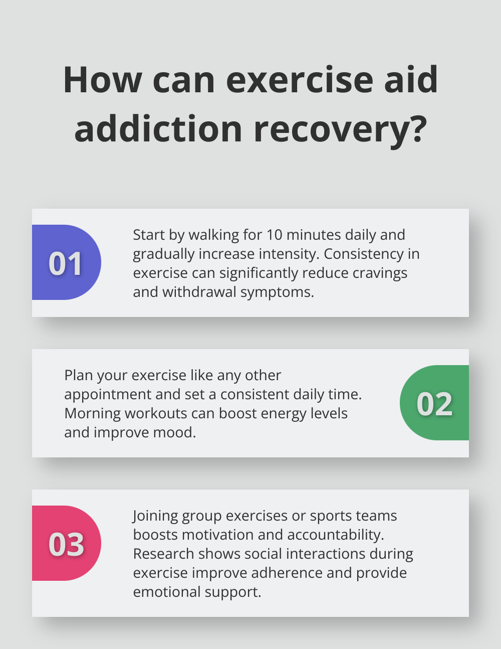 Fact - How can exercise aid addiction recovery?